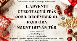 I. Adventi gyertya gyújtás
