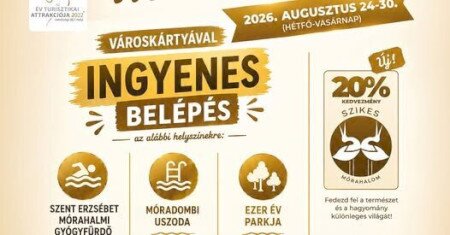 Ingyenes strandhét a mórahalmi városkártyával