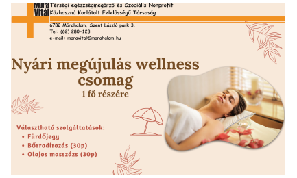 Nyári megújulás wellness csomag - 1 fő részére