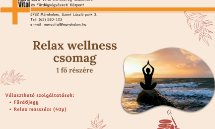 Relax wellness csomag - 1 fő részére