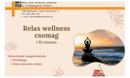 Relax wellness package - for 1 person
