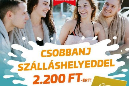 Splash with your accommodation for 2.200 HUF