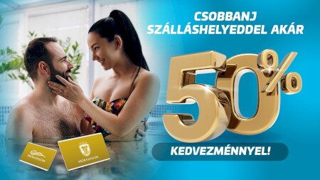 Csobbanj szálláshelyeddel 50% kedvezménnyel!