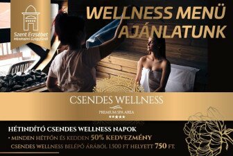 Wellness menü ajánlat a gyógyfürdőben