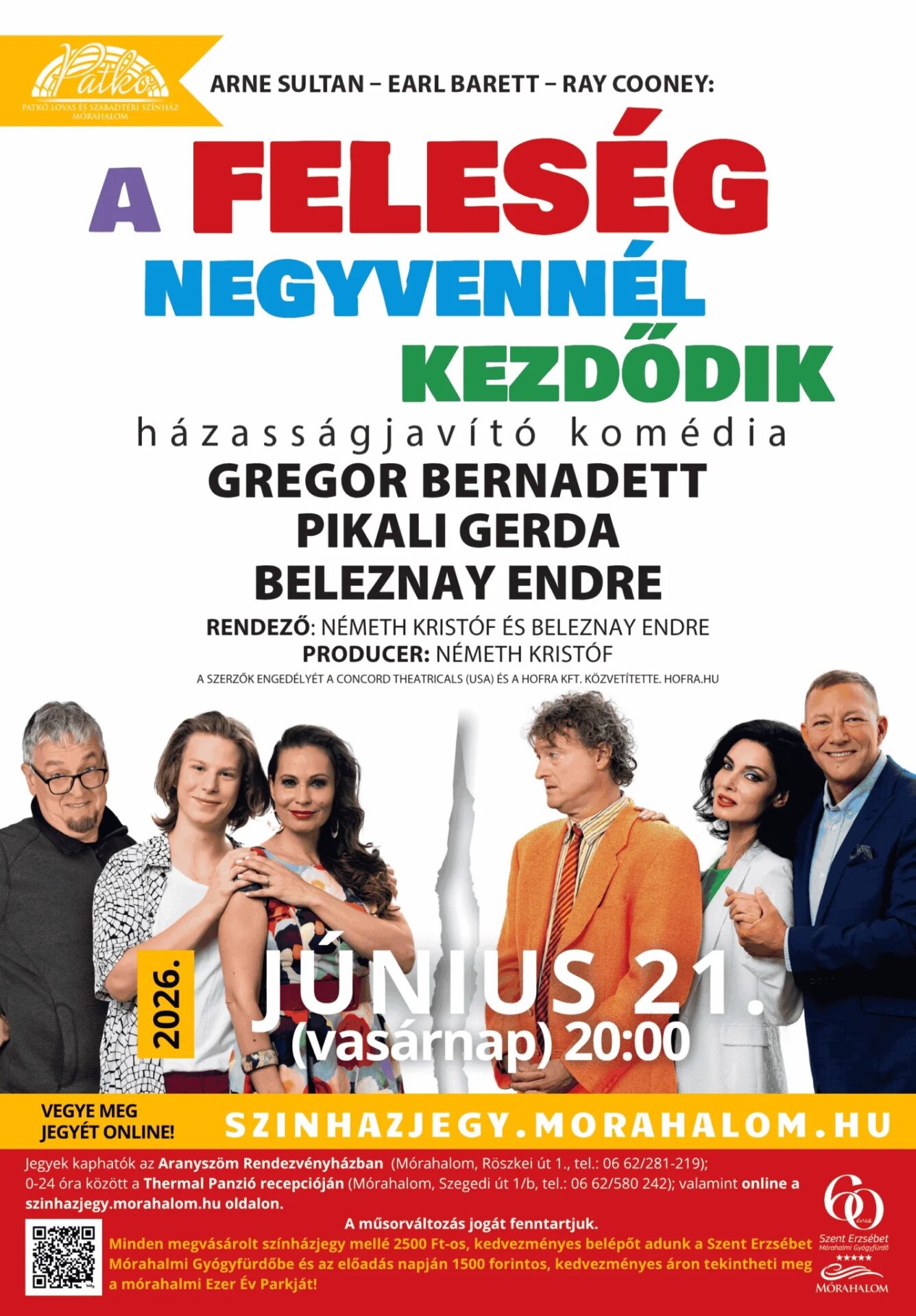 A feleség a negyvennél kezdődik előadás plakátja