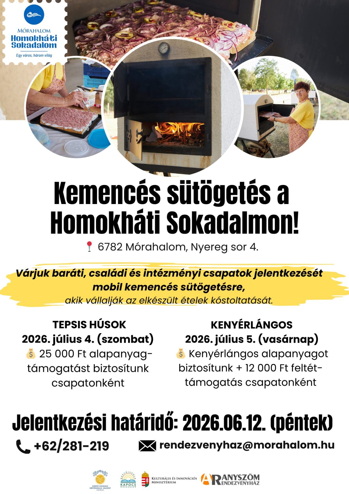 Kemencés sütögetés a Homokháti Sokadalmon!