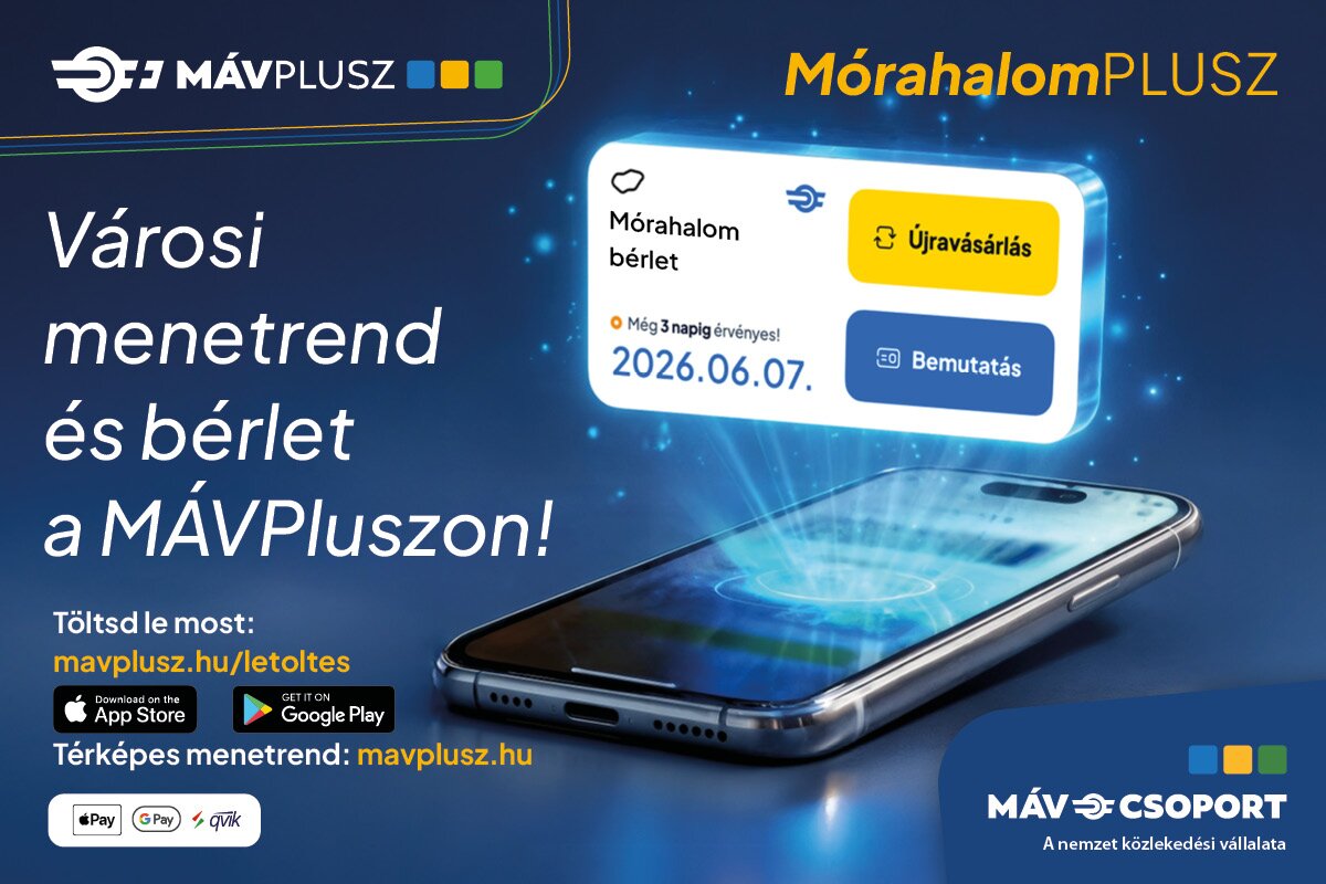 Mórahalom bérlet már a mobilodon!