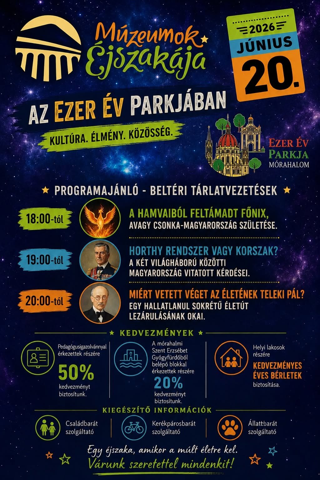 Múzeumok Éjszakája az Ezer Év Parkjában